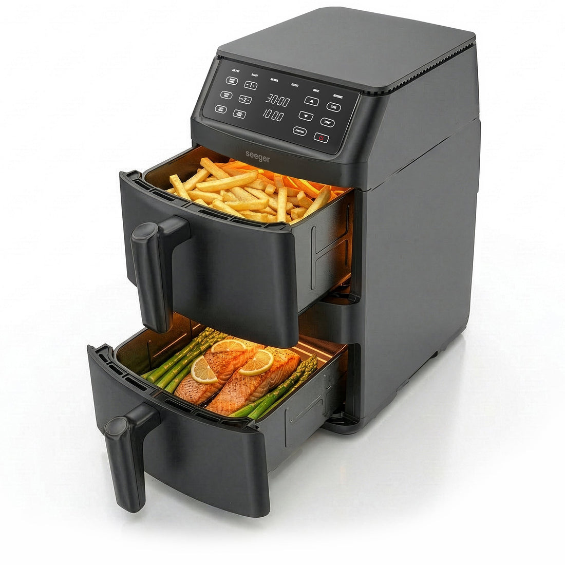 Seeger SuperFry Doppel-Airfryer – SGR1011BK
