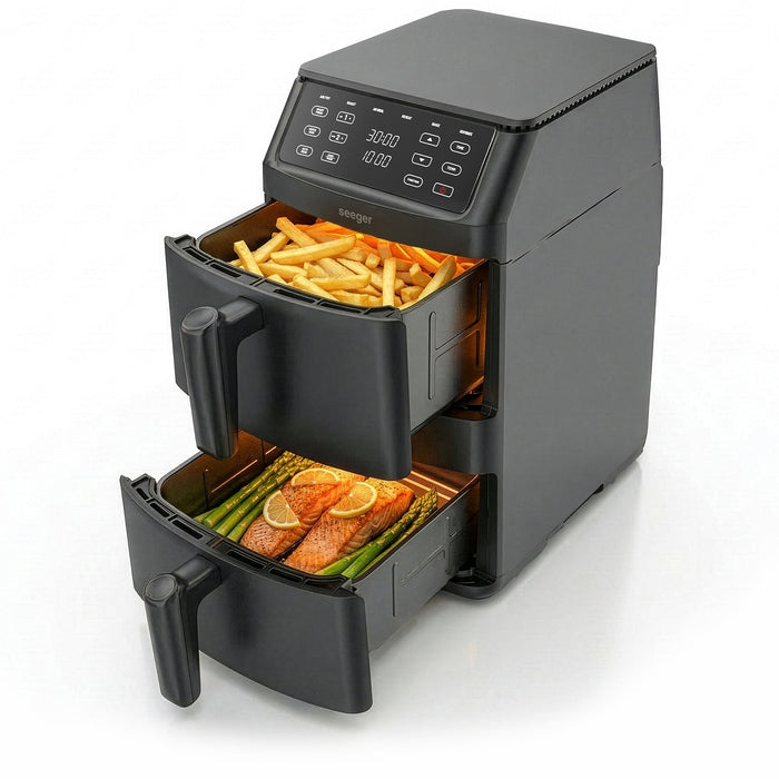 Seeger SuperFry Doppel-Airfryer – SGR1011BK